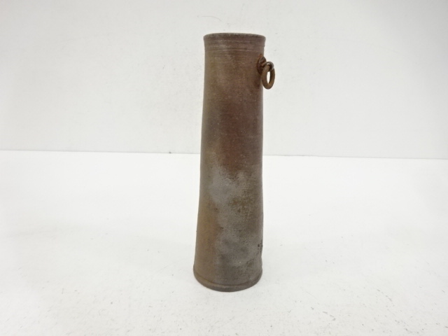  丹波焼　大上昇造　筒掛花入